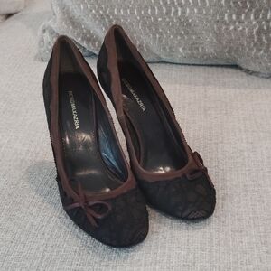 BCBGMaxAzria Texture Brown Heels
